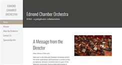 Desktop Screenshot of edmondchamberorchestra.com